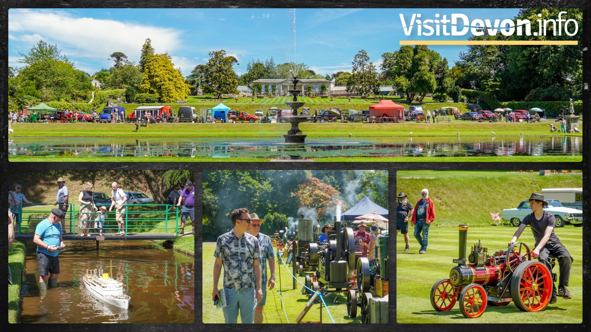 Sunshine, Steam and Nostalgia at Bicton Gardens Steam and Vintage Weekend