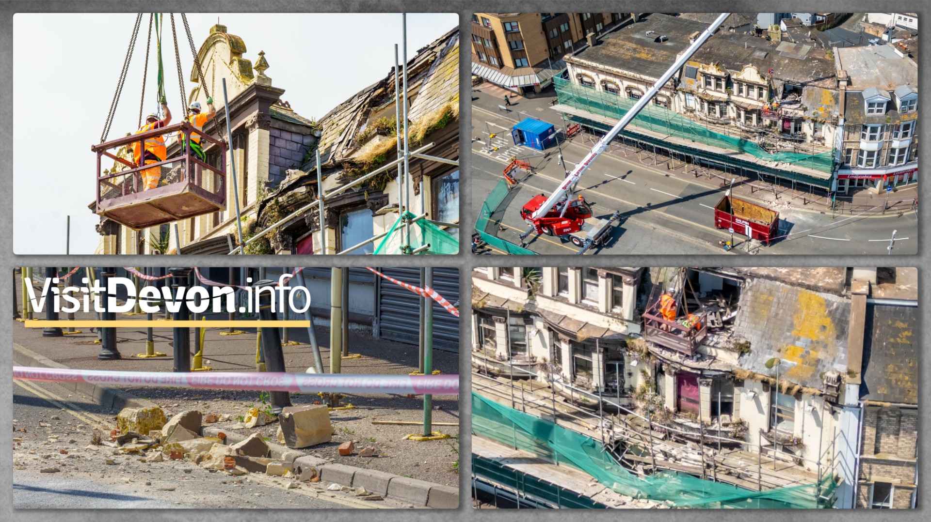 Latest Photos of Collapsing Building in Paignton
