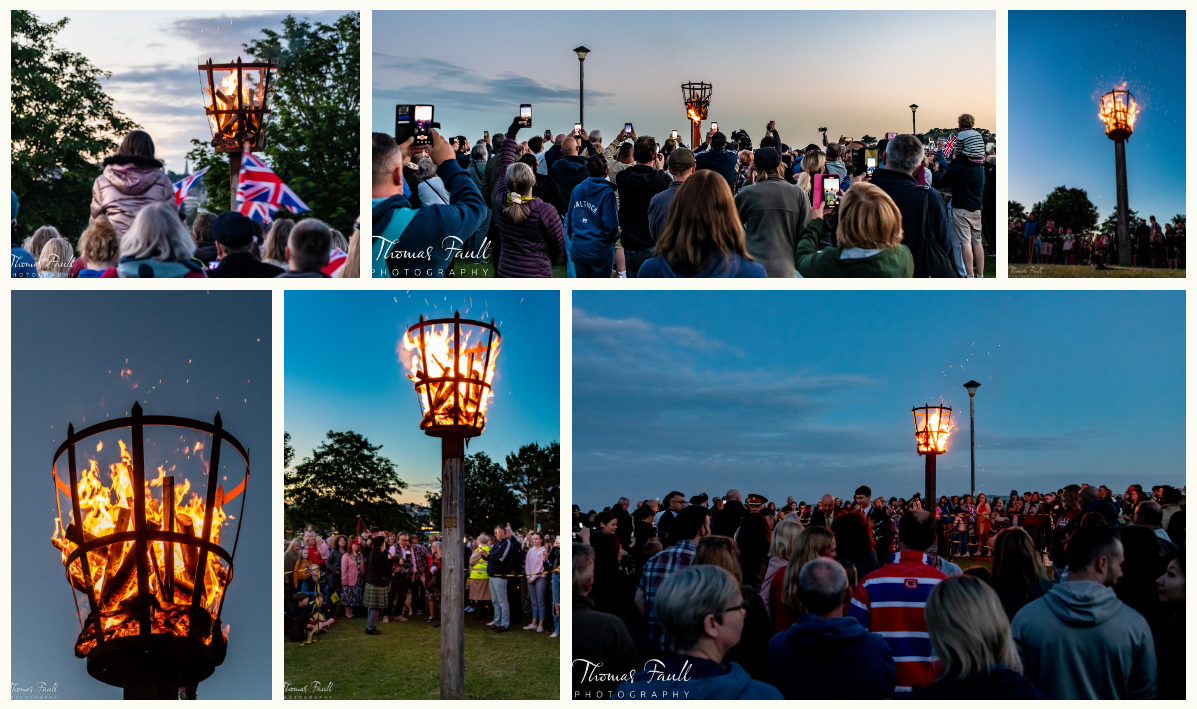 Photos from the Jubilee Beacon Lighting in Torquay Visit Devon