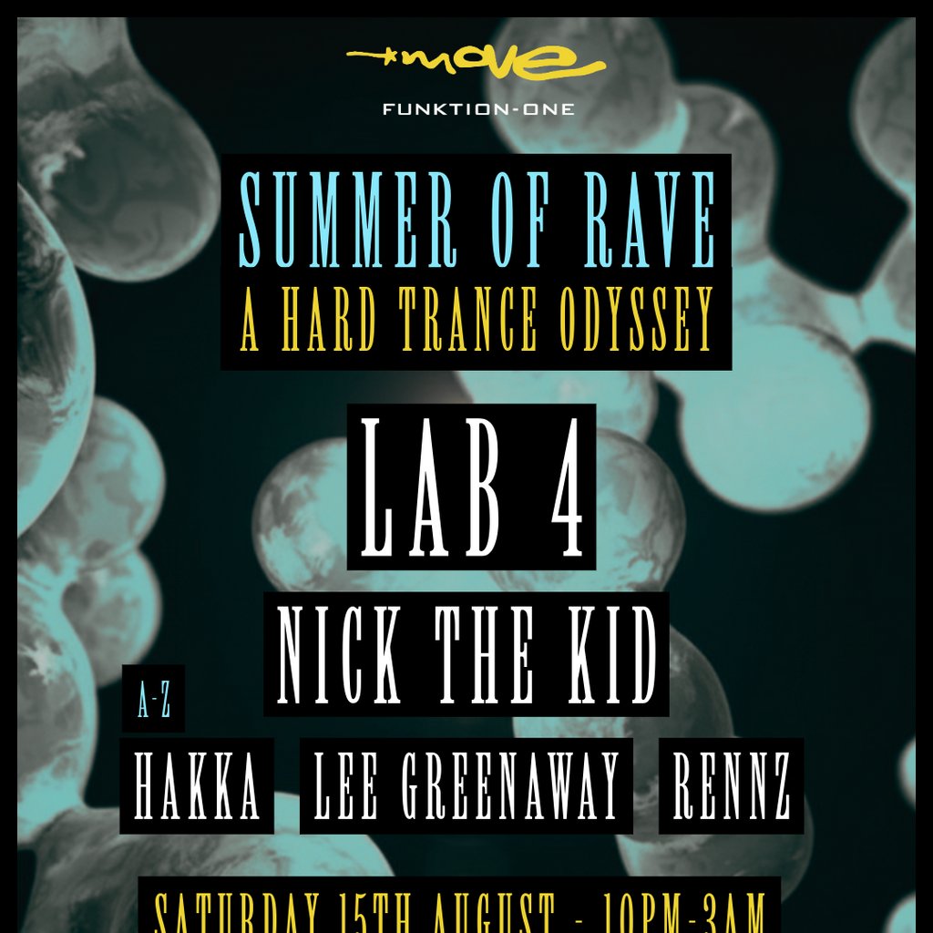Summer Of Rave | Lab 4, Nick The Kid + More | 15.08.26 | Exeter